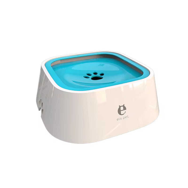 Floating Non-Spill Dog and Cat Water Bowl with Anti-Overfill Design